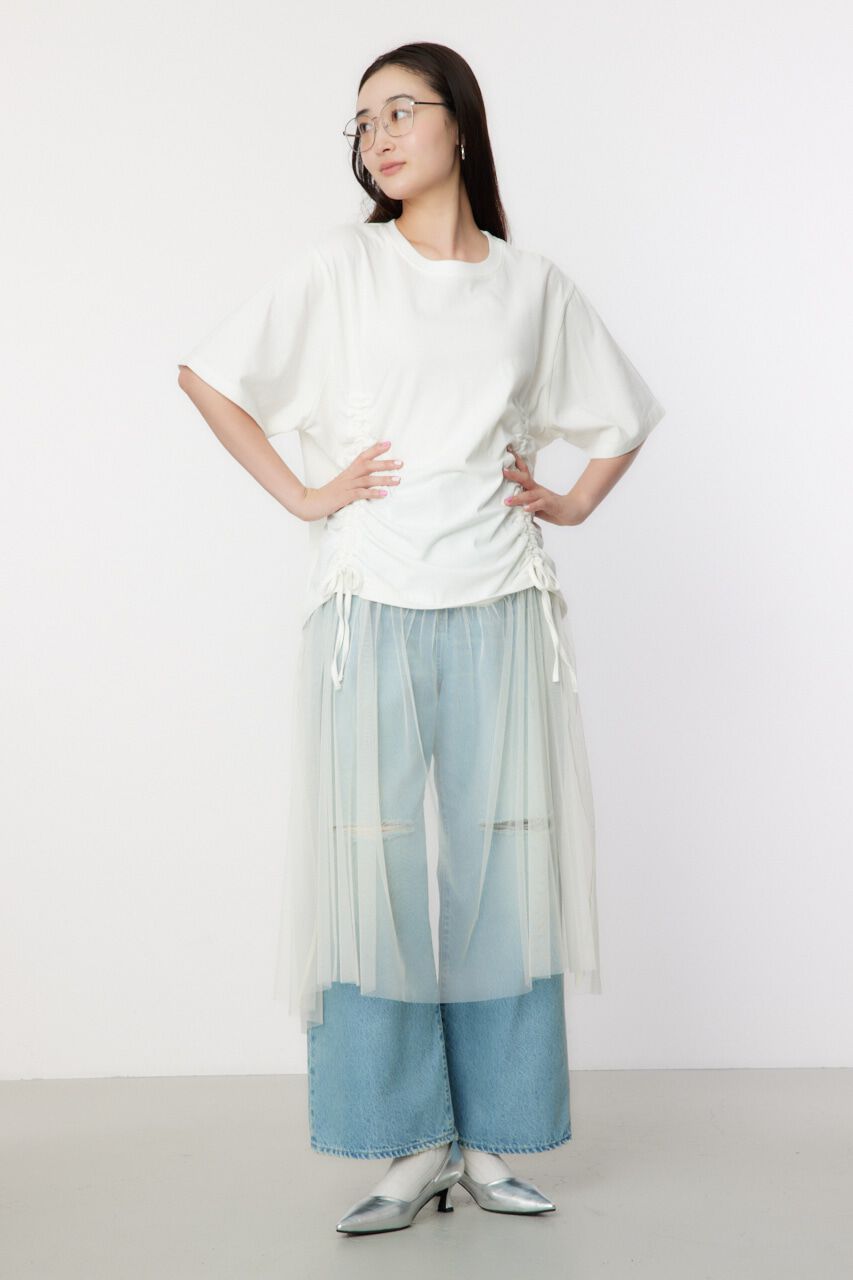 RODEO CROWNS「チュールドッキングワンピース」|ワンピース|O/WHT1