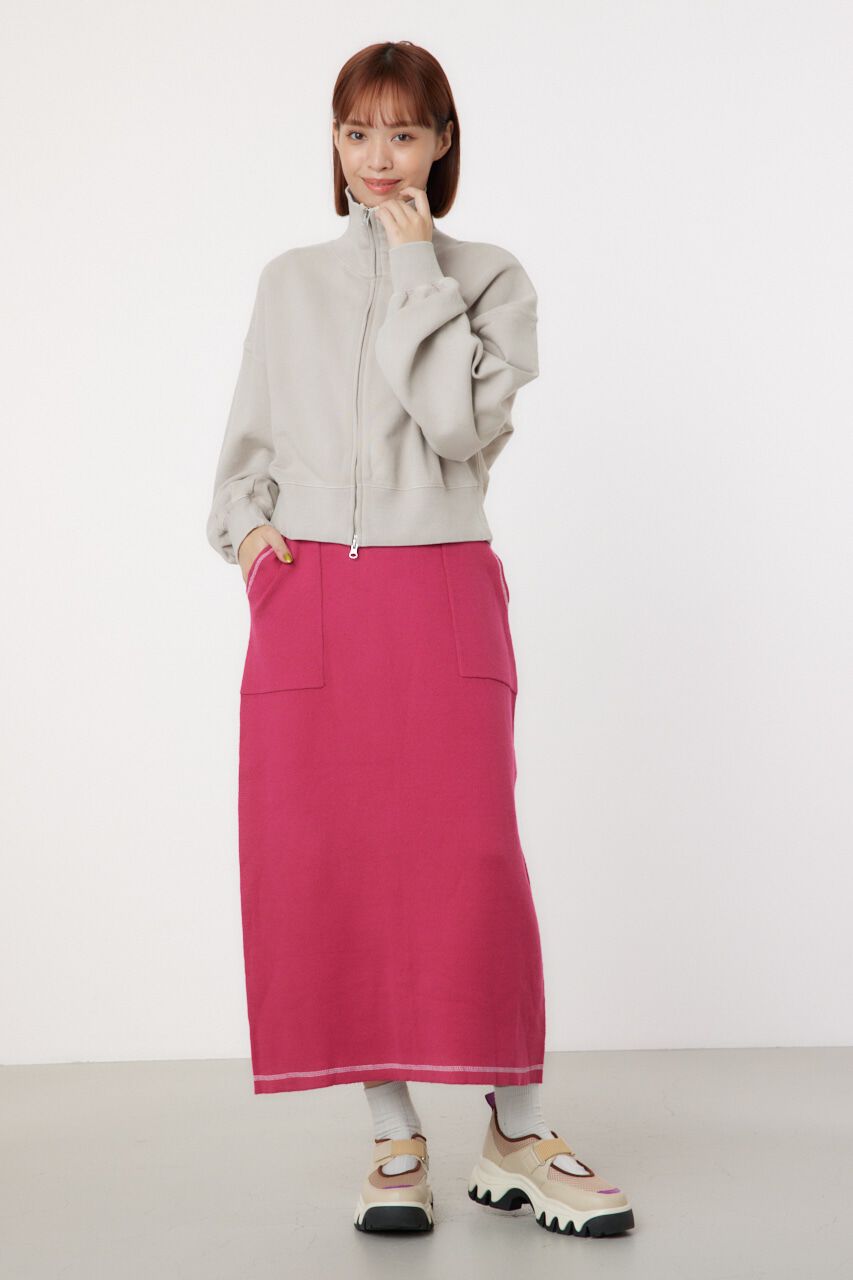 RODEO CROWNS「スウェットライクカラーステッチニットスカート」|その他|