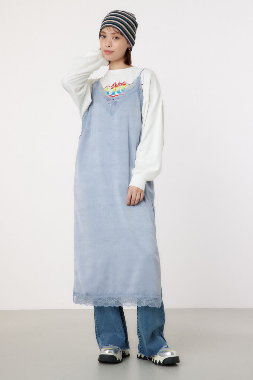 RODEO CROWNS「サテンレースキャミワンピース」|ワンピース|GRY