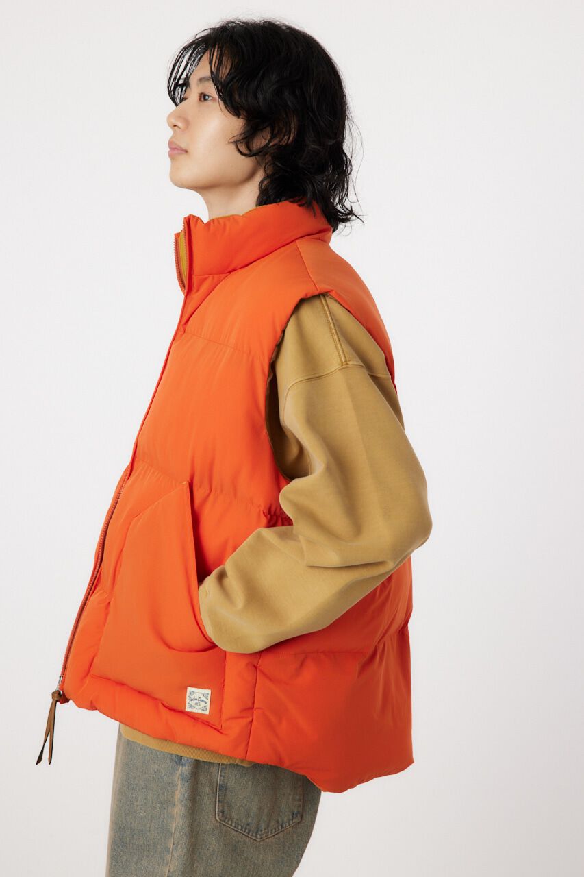 RODEO CROWNS「stand-neck パディングベスト」|ダウンベスト・ベスト|