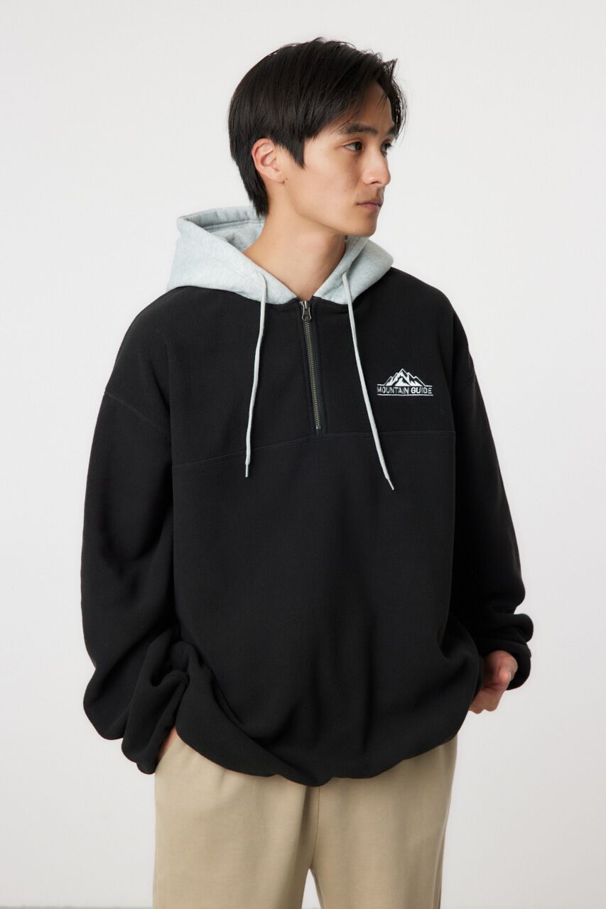 RODEO CROWNS「フリース フーデッド アノラック」|その他|BLK