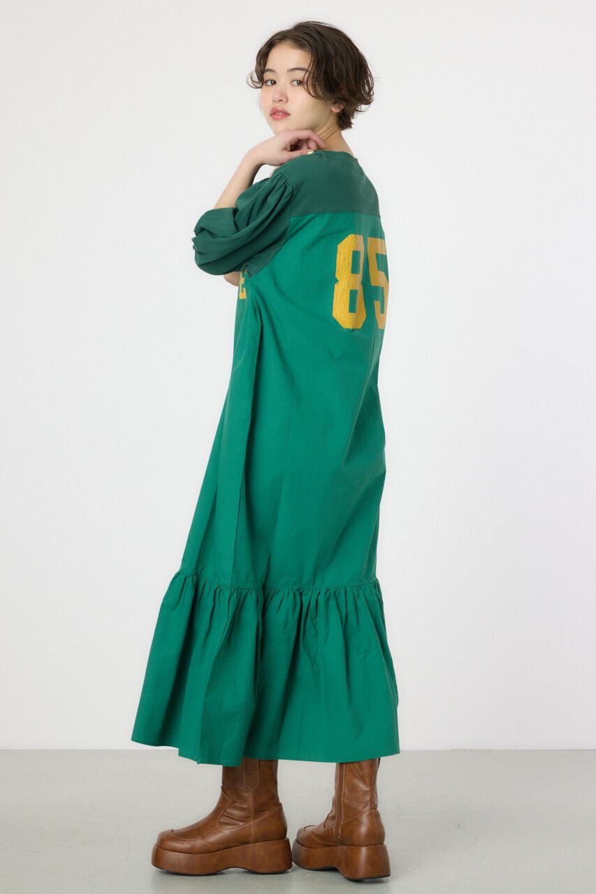 RODEO CROWNS「カレッジ 切替 パフスリーヴ ワンピース」|ワンピース|