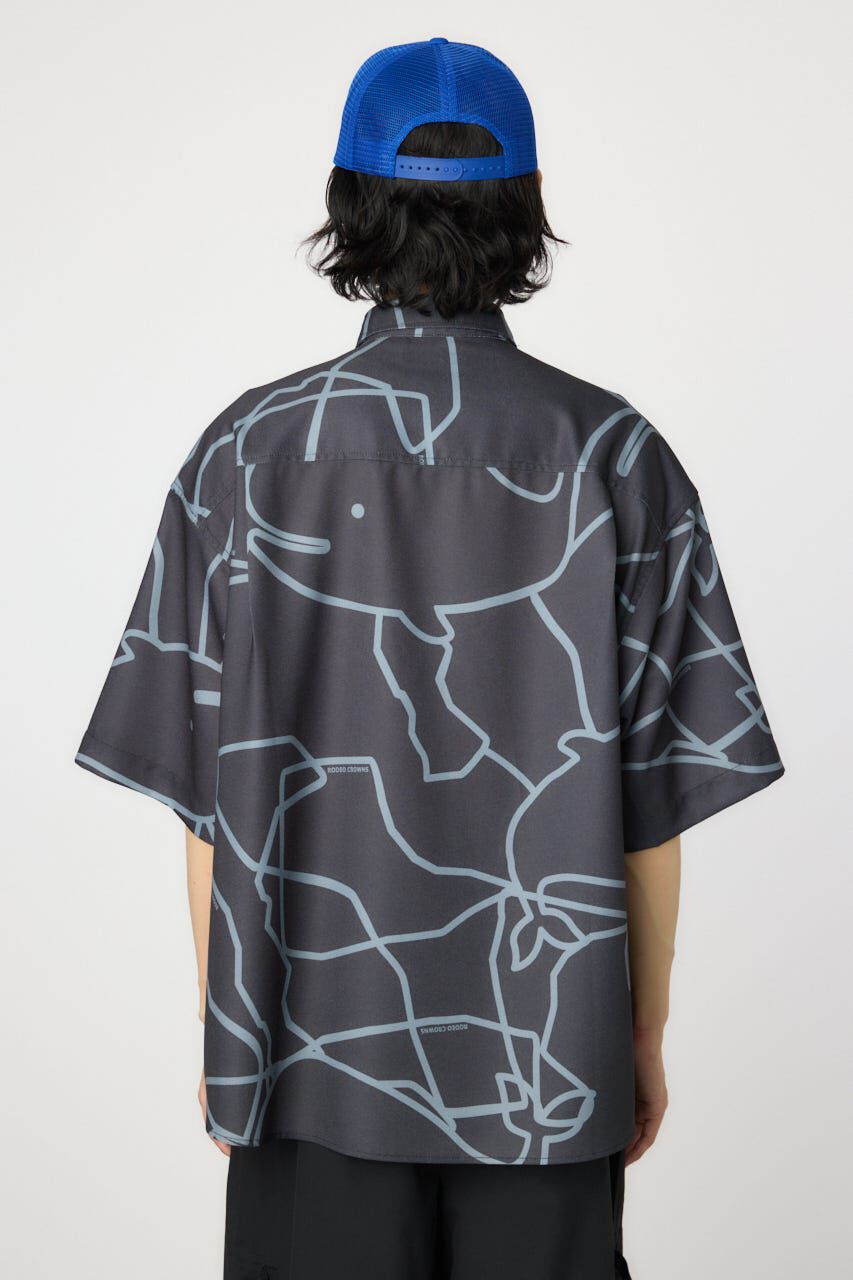 RODEO CROWNS「アブストラクトホエールシャツ」|シャツ・ブラウス|