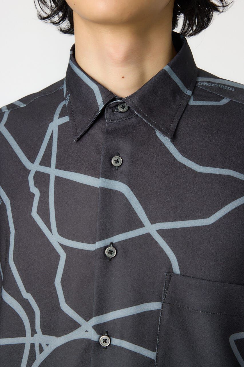 RODEO CROWNS「アブストラクトホエールシャツ」|シャツ・ブラウス|