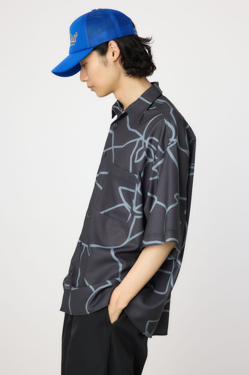 RODEO CROWNS「アブストラクトホエールシャツ」|シャツ・ブラウス|