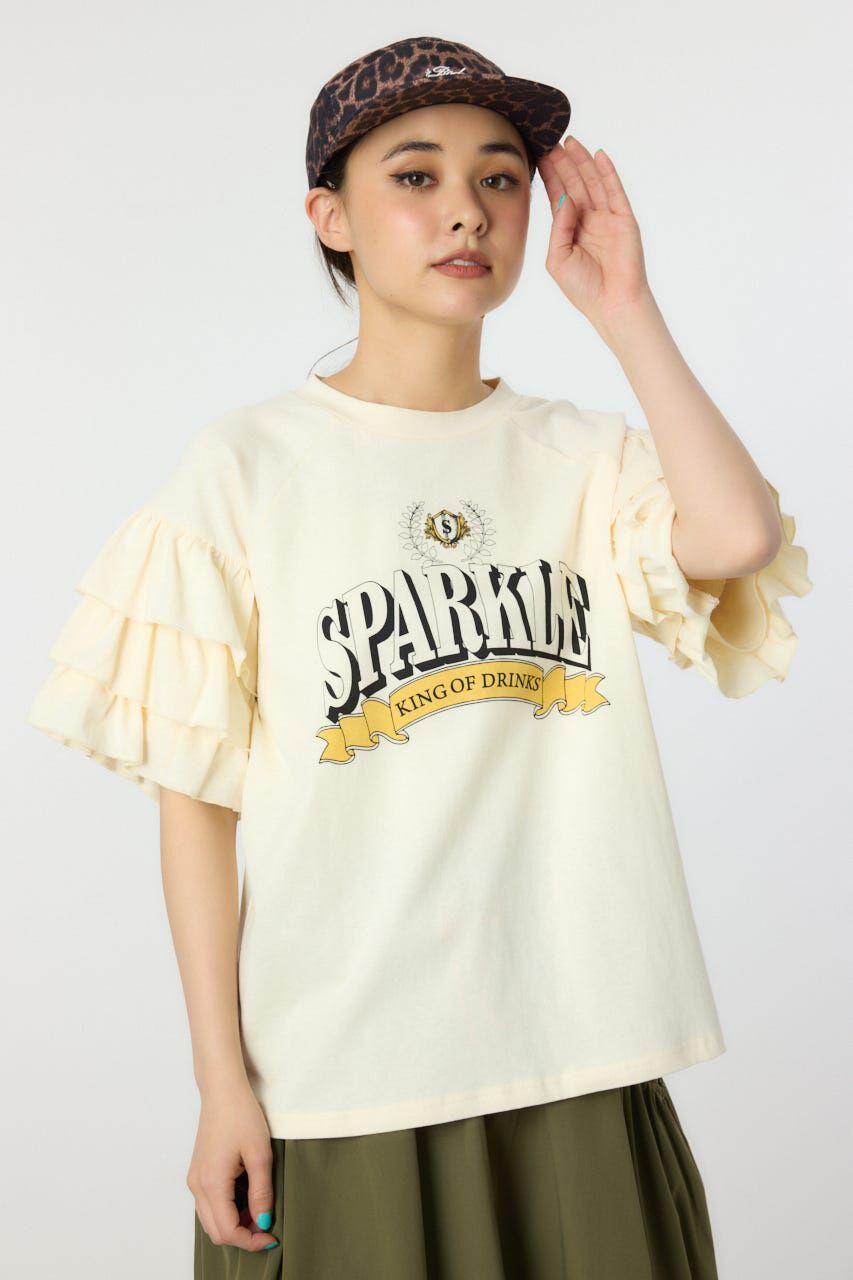 RODEO CROWNS「SPARKLE フリルトップス」|Tシャツ・カットソー|O/WHT1