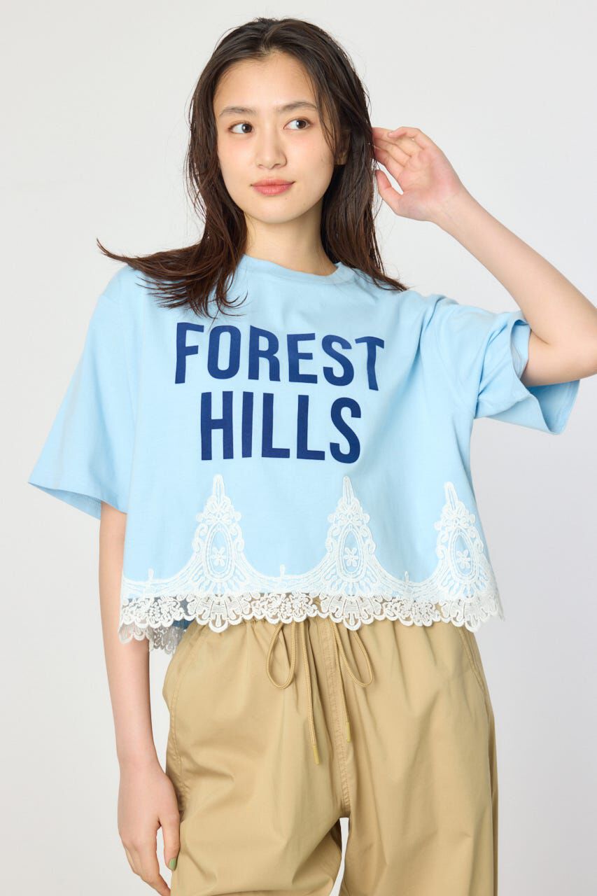 RODEO CROWNS「ヘムレースTシャツ」|Tシャツ・カットソー|L/BLU1