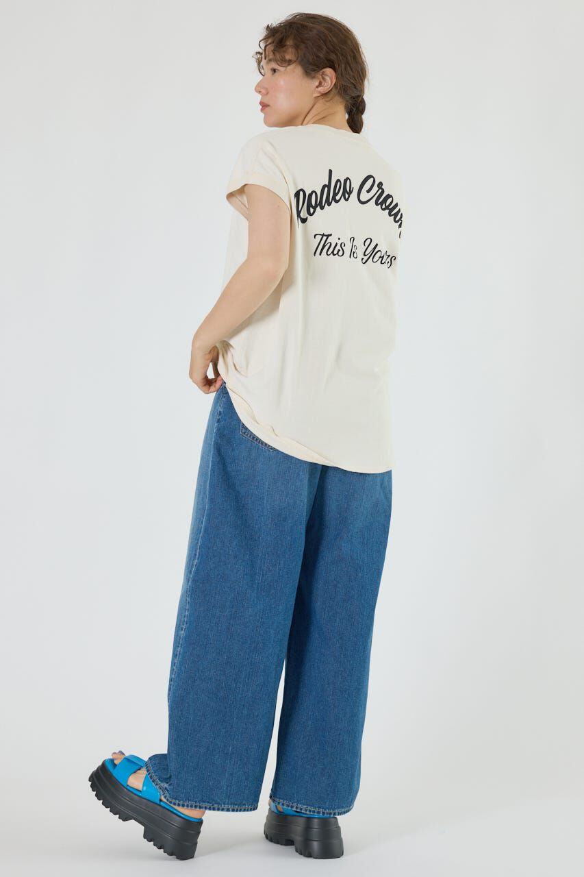 RODEO CROWNS「FADEロゴノースリーブトップス」|ニット・セーター|