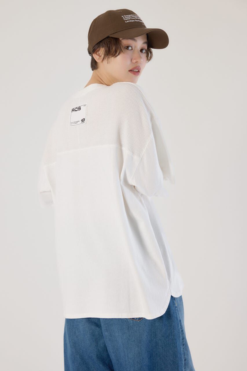 RODEO CROWNS「ワッフルコンビカットトップス」|Tシャツ・カットソー|