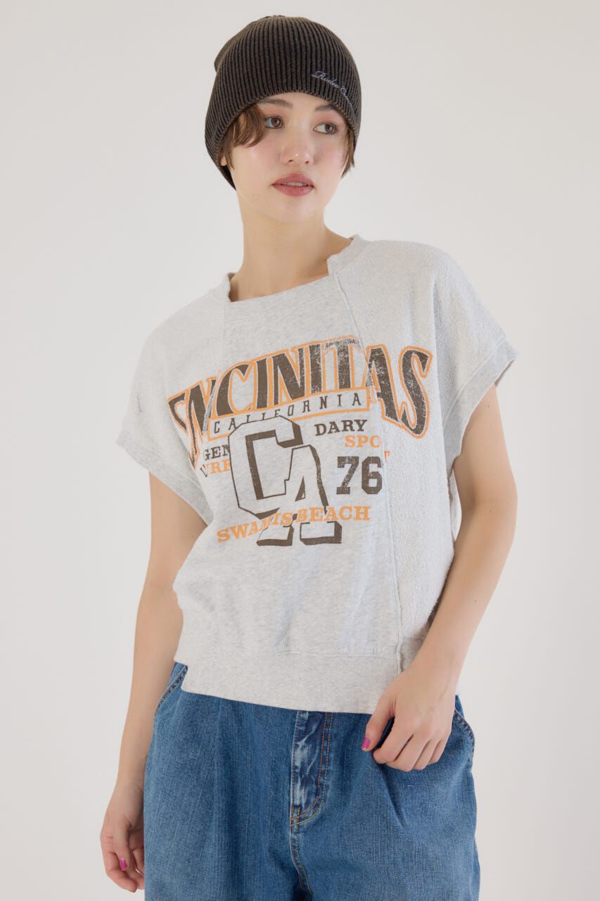 RODEO CROWNS「slide collegeスウェットトップス」|Tシャツ・カットソー|L/T.GRY1