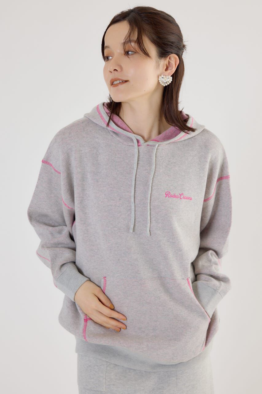 RODEO CROWNS「スウェットライクジャガードロゴフーディー」|パーカー|