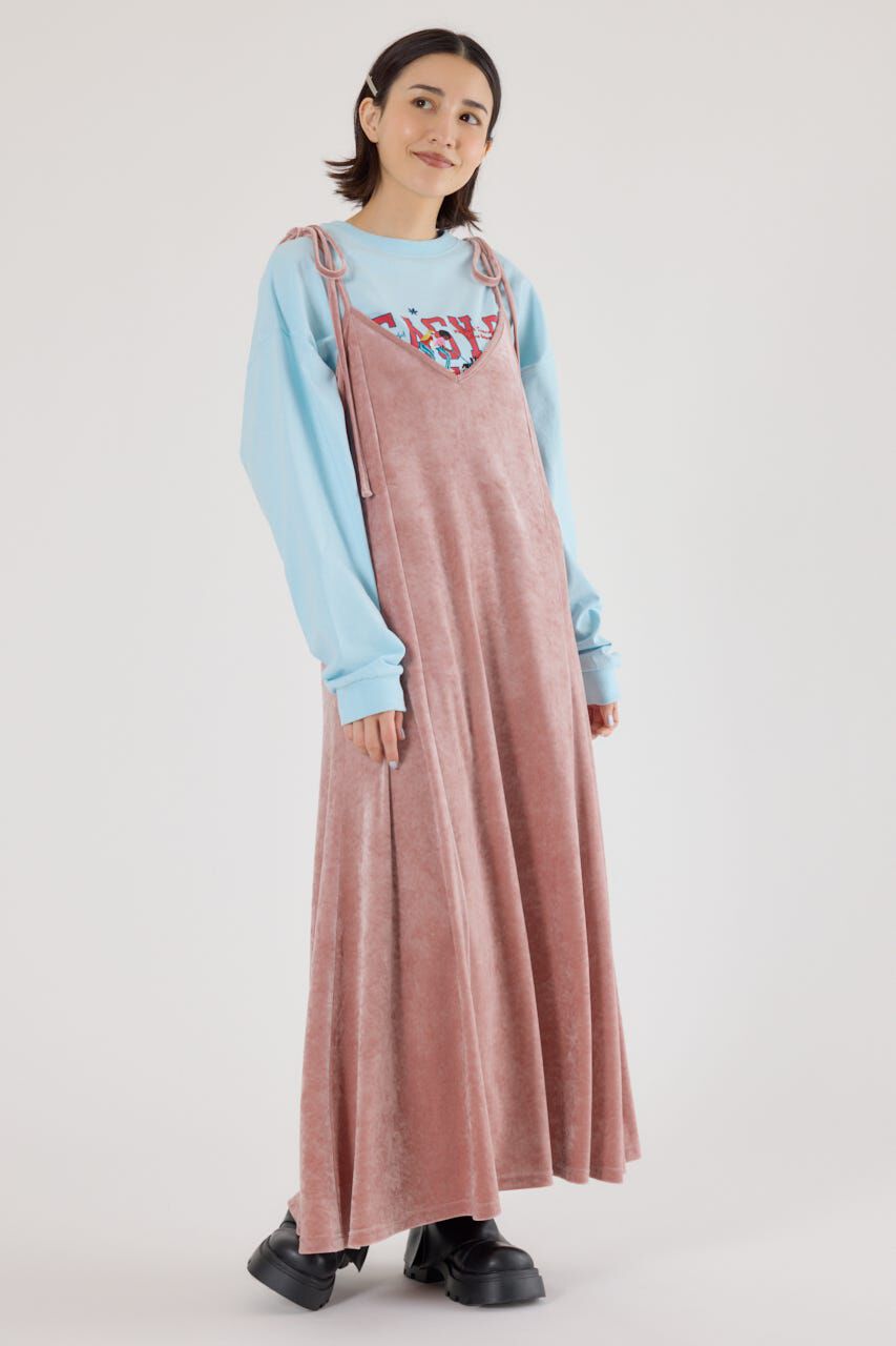 RODEO CROWNS「ベロアキャミワンピース」|ワンピース|L/PNK1