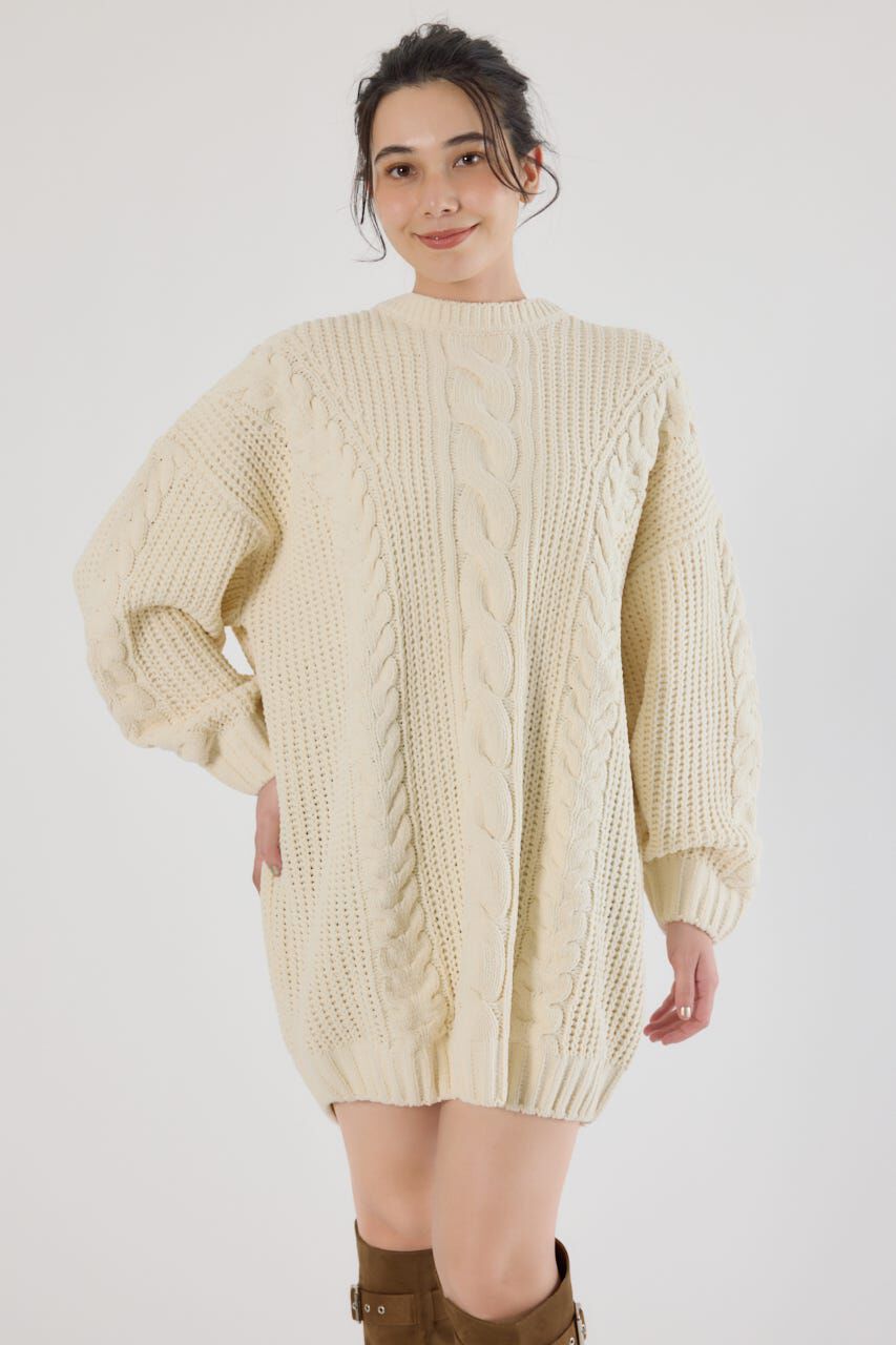 RODEO CROWNS「ケーブルモールニットワンピース」|ワンピース|