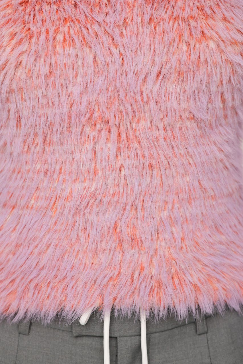 SLY「MIX SHAGGY TINY Tシャツ」|ニット・セーター|