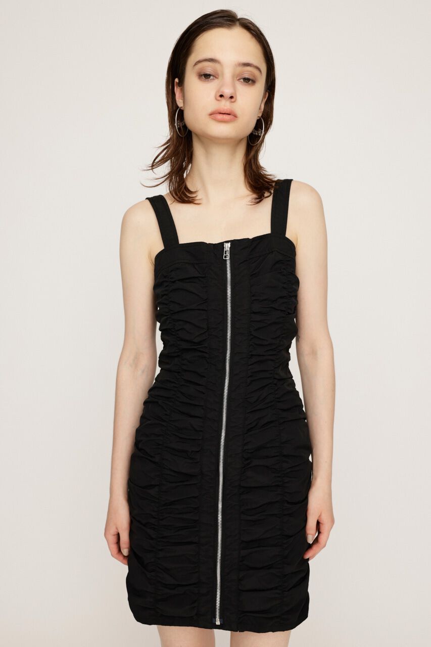 SLY「NYLON GATHER CAMI ショートワンピース」|ワンピース|