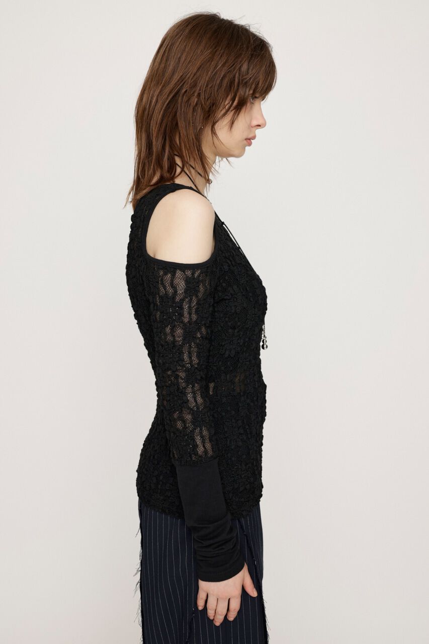 SLY「HOLE LACE トップス」|Tシャツ・カットソー|