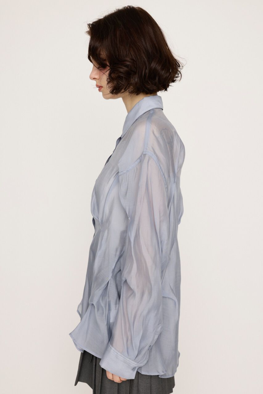 SLY「SHEER TUCKED シャツ」|シャツ・ブラウス|