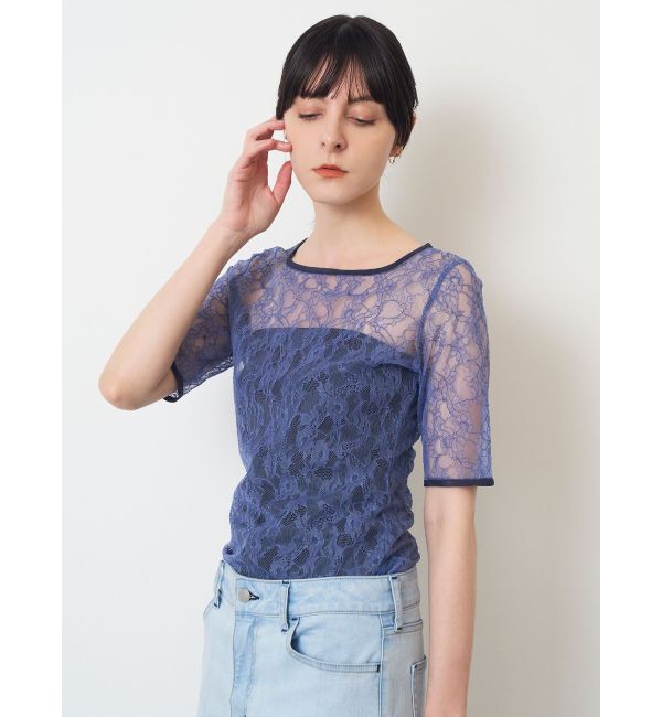 ELENDEEK「【yuumi&times;ELENDEEK】LACE TRIM CS」|Tシャツ・カットソー|