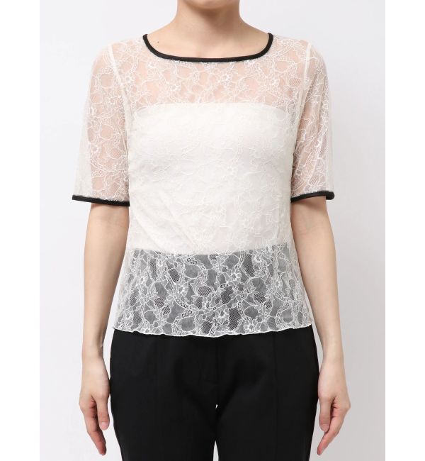 ELENDEEK「【yuumi&times;ELENDEEK】LACE TRIM CS」|Tシャツ・カットソー|