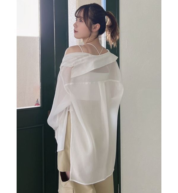 dazzlin「オーバーイレヘムシャツ」|シャツ・ブラウス|