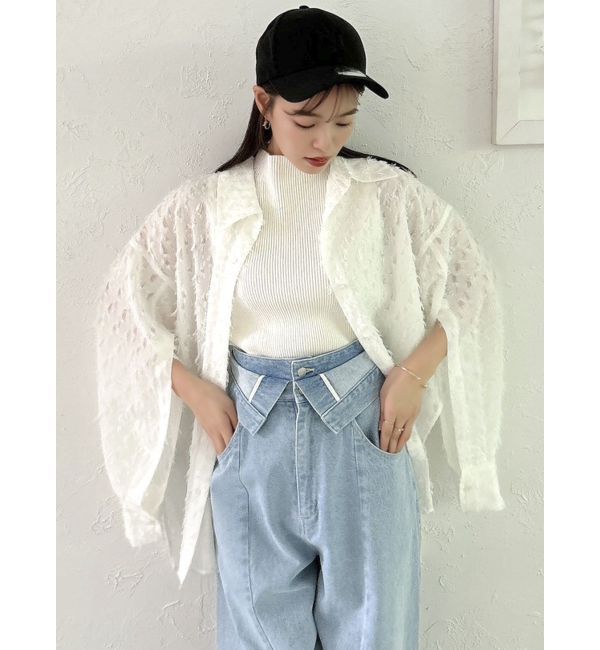 dazzlin「オーバーイレヘムシャツ」|シャツ・ブラウス|