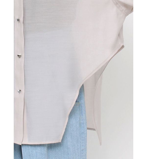 dazzlin「オーバーイレヘムシャツ」|シャツ・ブラウス|