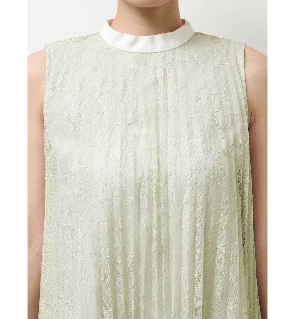 MERCURYDUO「バイカラーレースプリーツミニワンピース」|ワンピース|