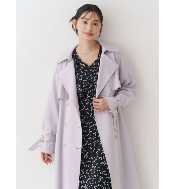 MERCURYDUO「ダブルラッフルバイカラーパイピングワンピース」|ワンピース|