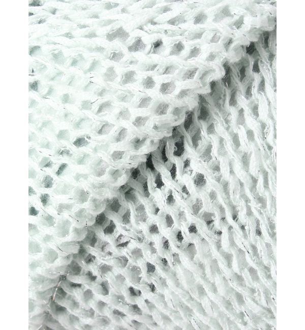 MERCURYDUO「透かし編みラメ混ボレロカーディガン」|カーディガン|