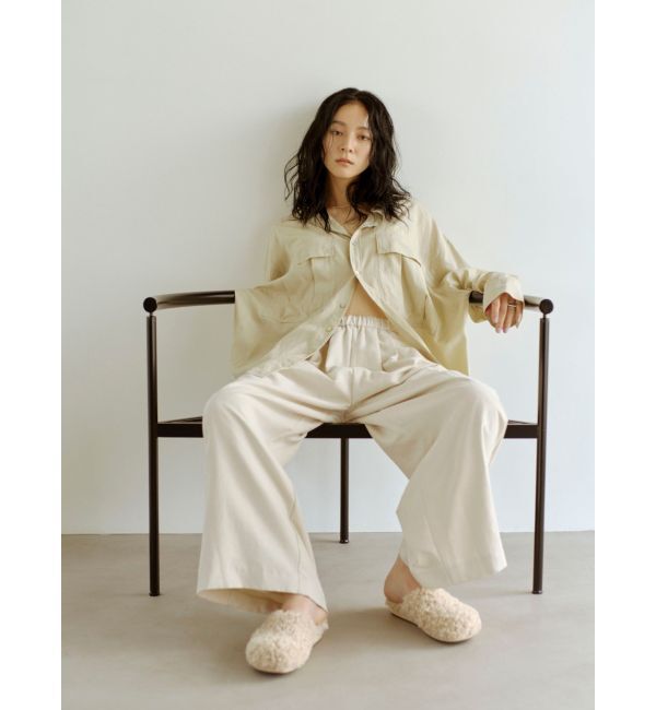 Ungrid「ピーチ起毛ラフパンツ」|その他|アイボリー