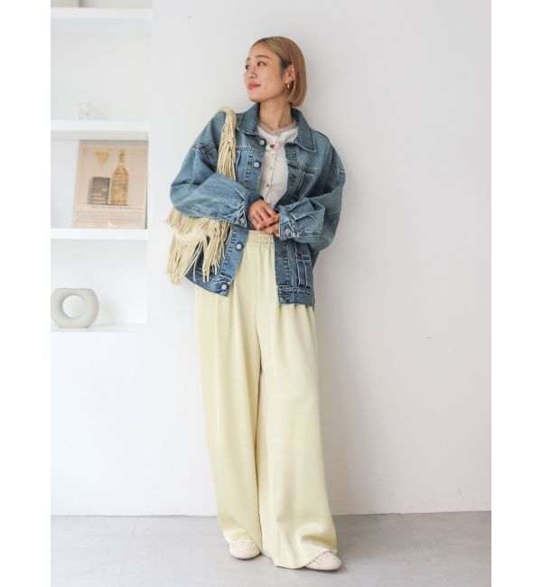 Ungrid「ルーズシルエットデニムジャケット」|ブルゾン・スタジャン|