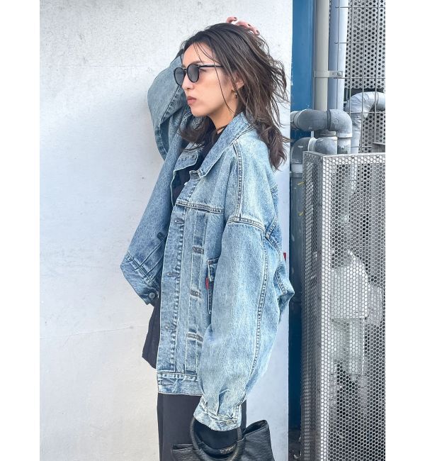 Ungrid「ルーズシルエットデニムジャケット」|ブルゾン・スタジャン|