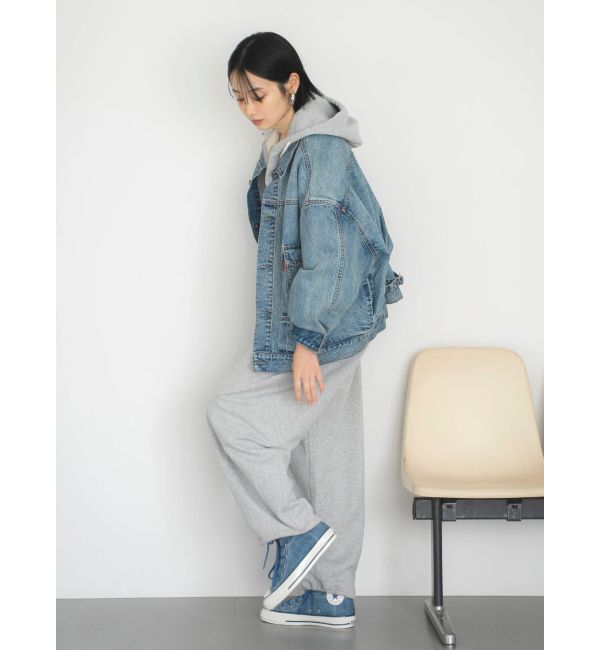 Ungrid「ルーズシルエットデニムジャケット」|ブルゾン・スタジャン|