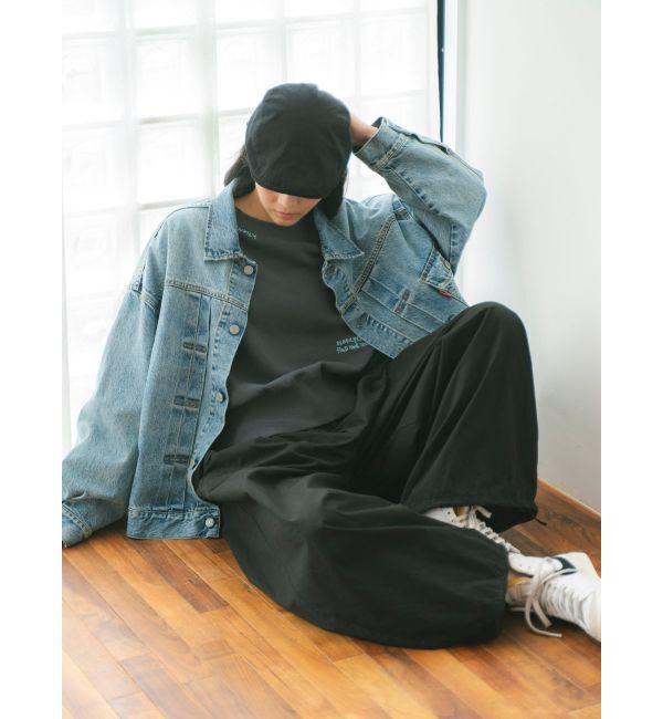 Ungrid「ルーズシルエットデニムジャケット」|ブルゾン・スタジャン|