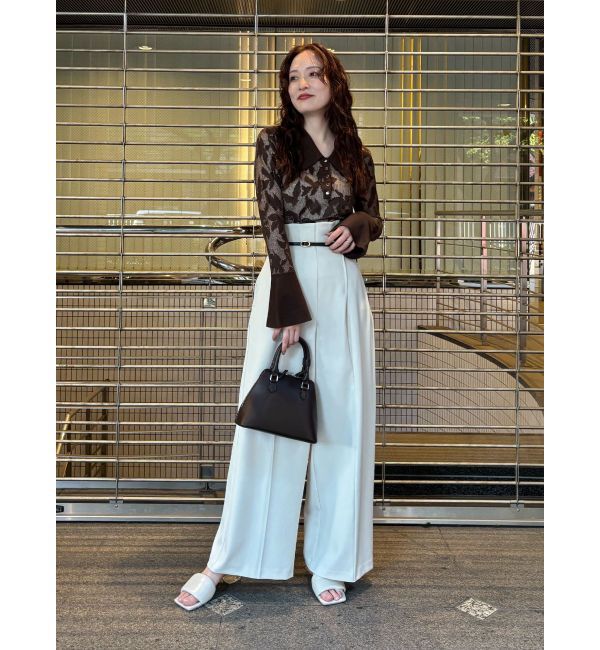 LAGUNAMOON「バイカラーベルトパンツ」|その他|