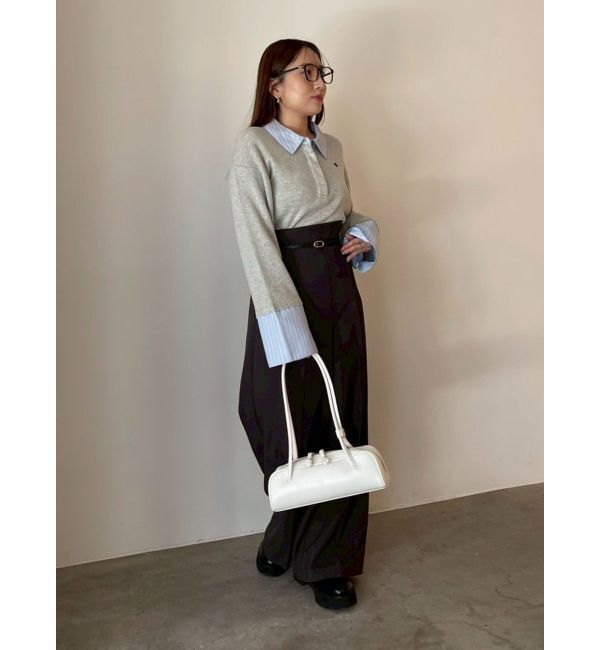 LAGUNAMOON「バイカラーベルトパンツ」|その他|