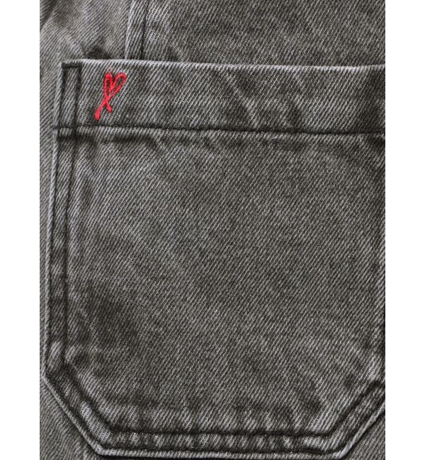 LAGUNAMOON「パッチポケットセミワイドデニムパンツ」|デニム|