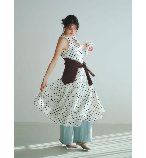 LAGUNAMOON「パッチポケットセミワイドデニムパンツ」|デニム|