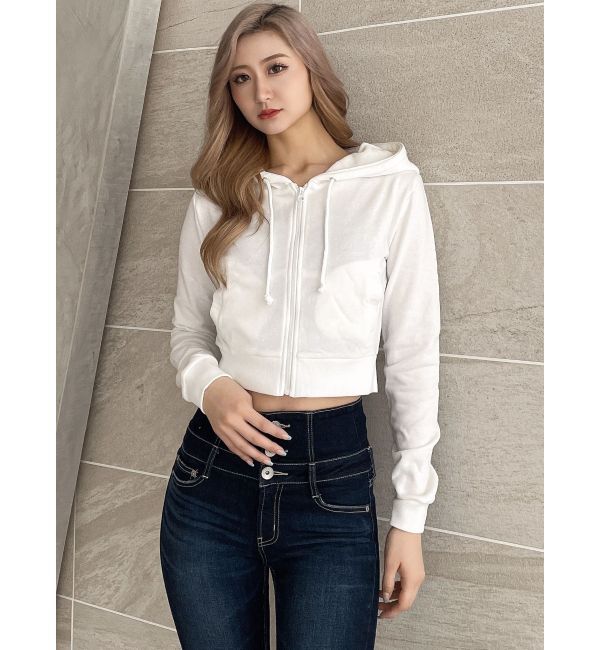 GYDA「BASICショートパーカー」|パーカー|オフホワイト