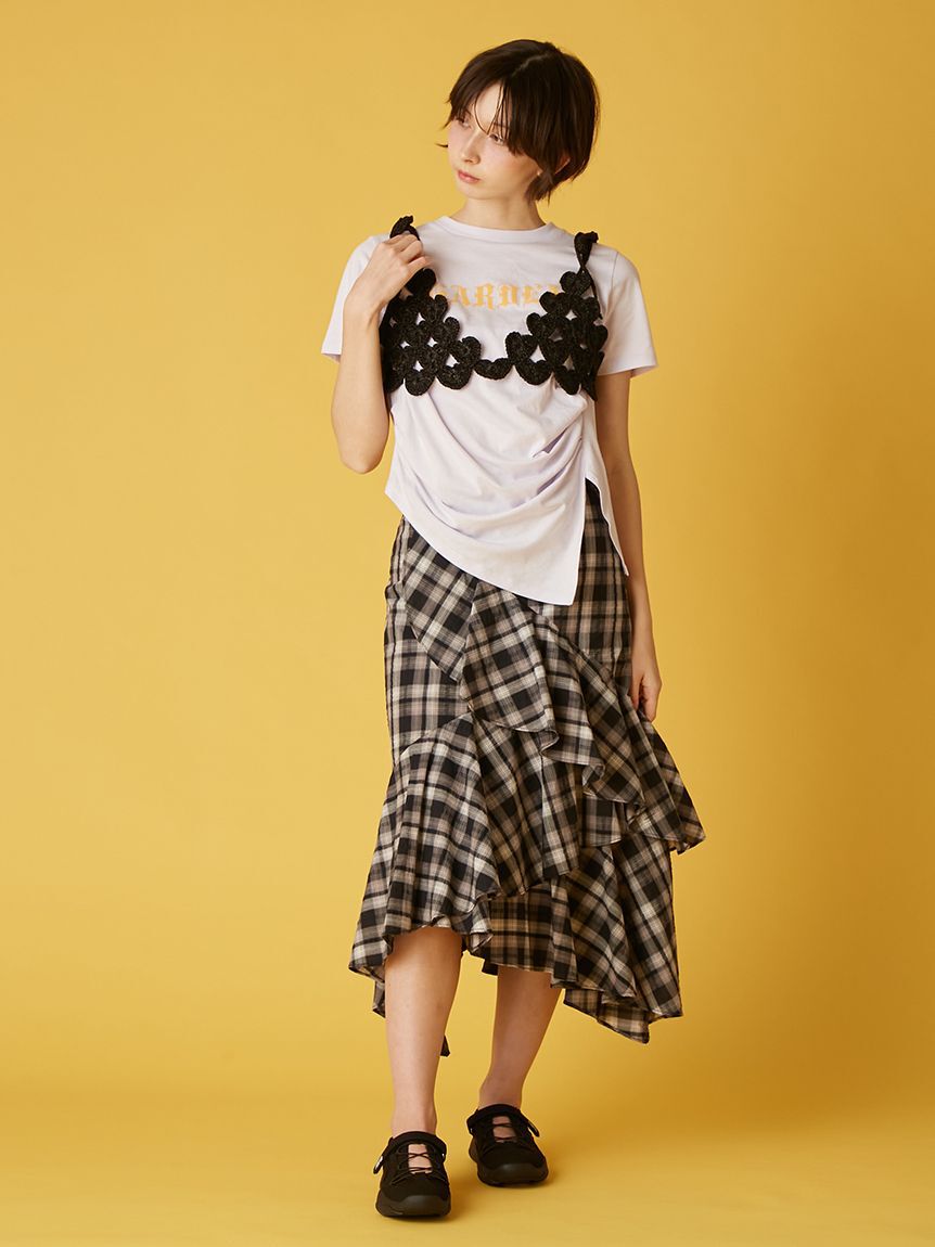 FURFUR「アシンメトリーヘムスカート」|スカート|