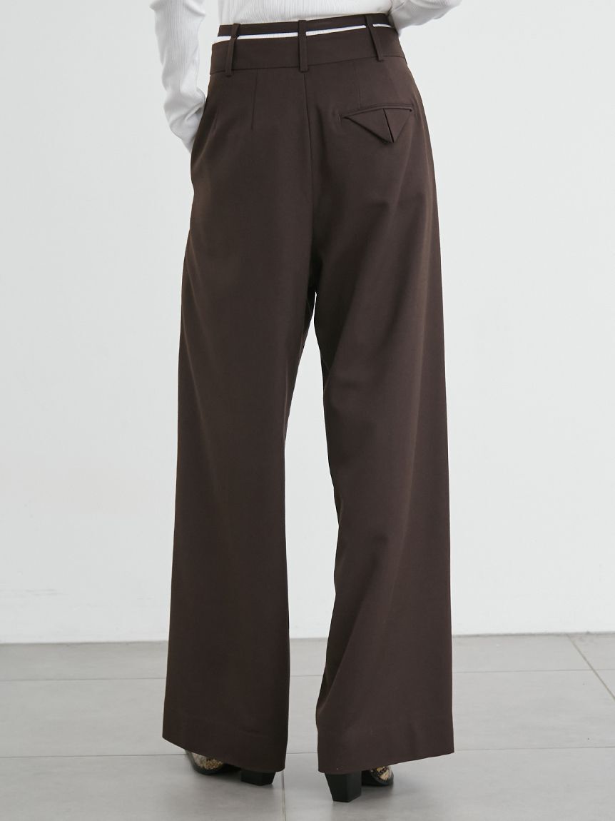 styling/「【セットアップ対応】ダブルベルトスーツパンツ」|チノ|