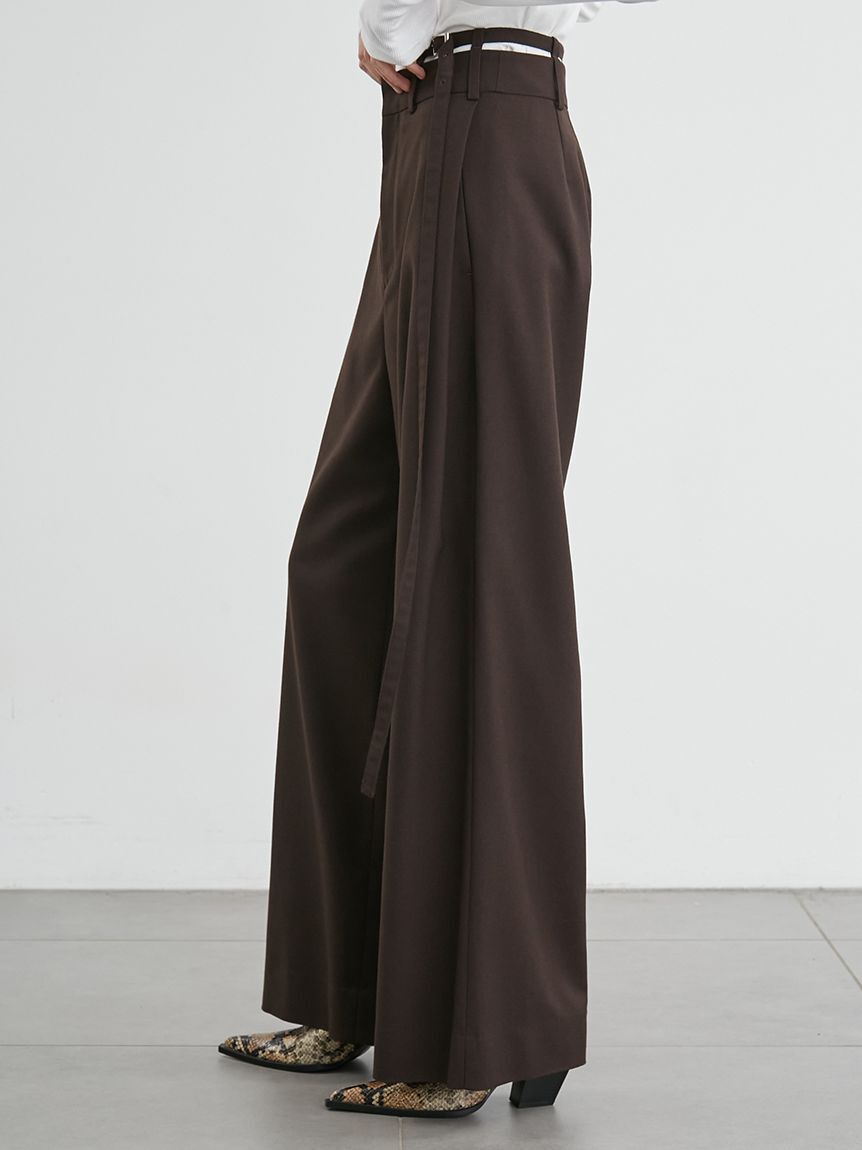 styling/「【セットアップ対応】ダブルベルトスーツパンツ」|チノ|