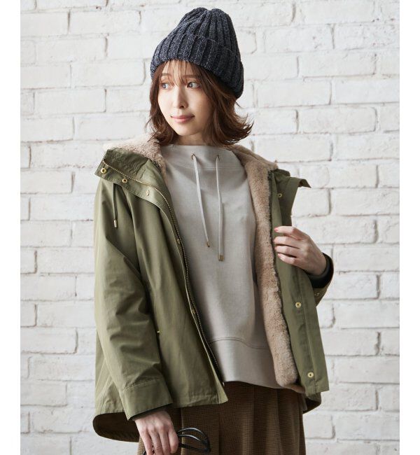 ikka「撥水ライナー付き3WAYマウンテンパーカー」|ブルゾン・スタジャン|