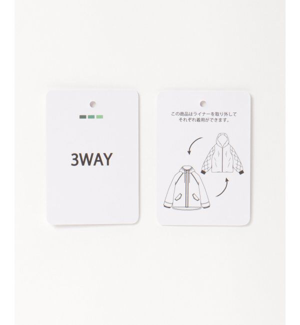 ikka「撥水ライナー付き3WAYマウンテンパーカー」|ブルゾン・スタジャン|