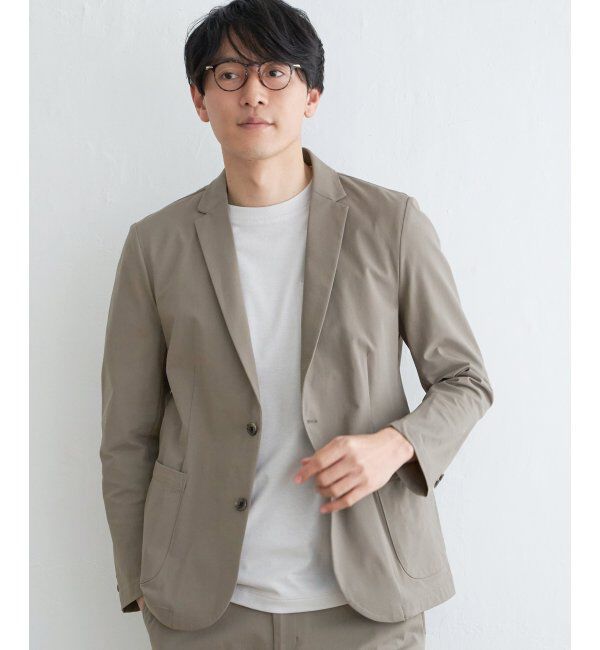 IKKA LOUNGE「【セットアップ対応】GOKU楽ワーク 速乾鹿の子ジャケット」|テーラードジャケット|