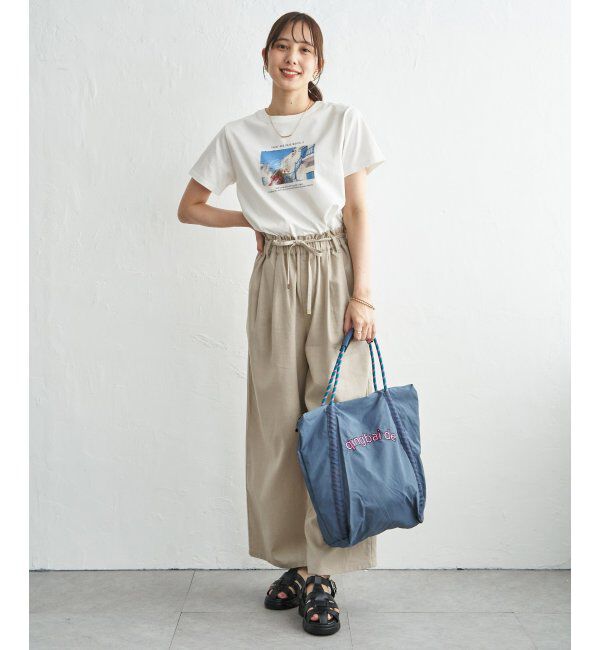 ikka「撥水ロゴ刺繍ロープトートバッグ」|その他|