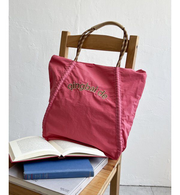 ikka「撥水ロゴ刺繍ロープトートバッグ」|その他|