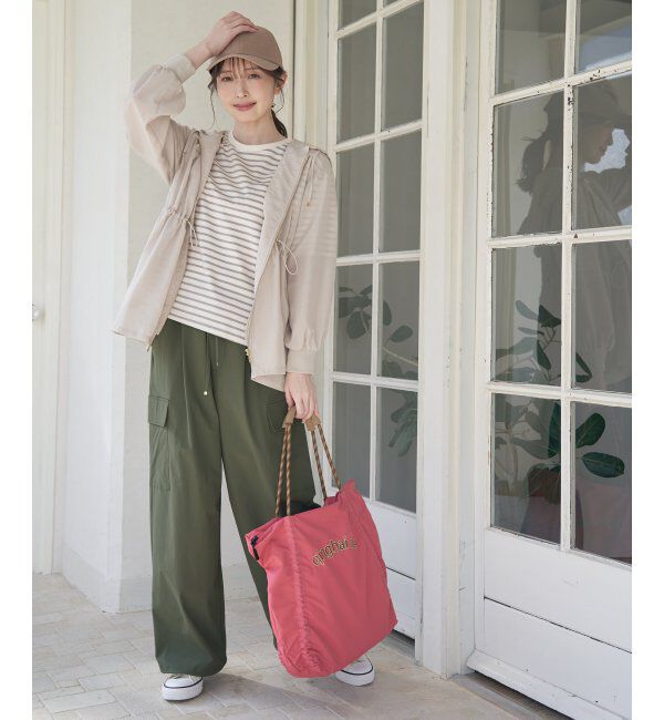 ikka「撥水ロゴ刺繍ロープトートバッグ」|その他|