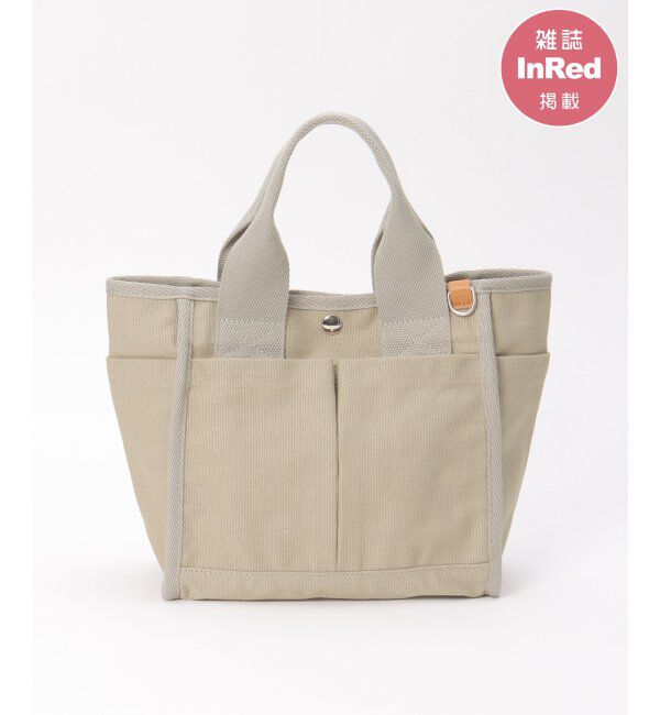 ikka「【雑誌InRed4月号掲載】キャンバスパイピングミニトートバッグ」|トートバッグ|グレー