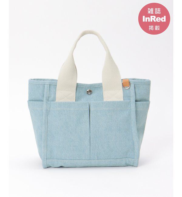 ikka「【雑誌InRed4月号掲載】キャンバスパイピングミニトートバッグ」|トートバッグ|ブルー